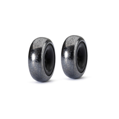 Bangle Gwiazda z 2x Srebrnymi Oksydowanymi Spacerami
