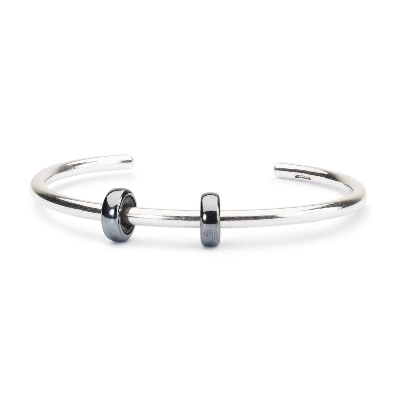 Bransoletka Bangle ze Srebra Sterling z 2 x Oksydowanymi Specerami