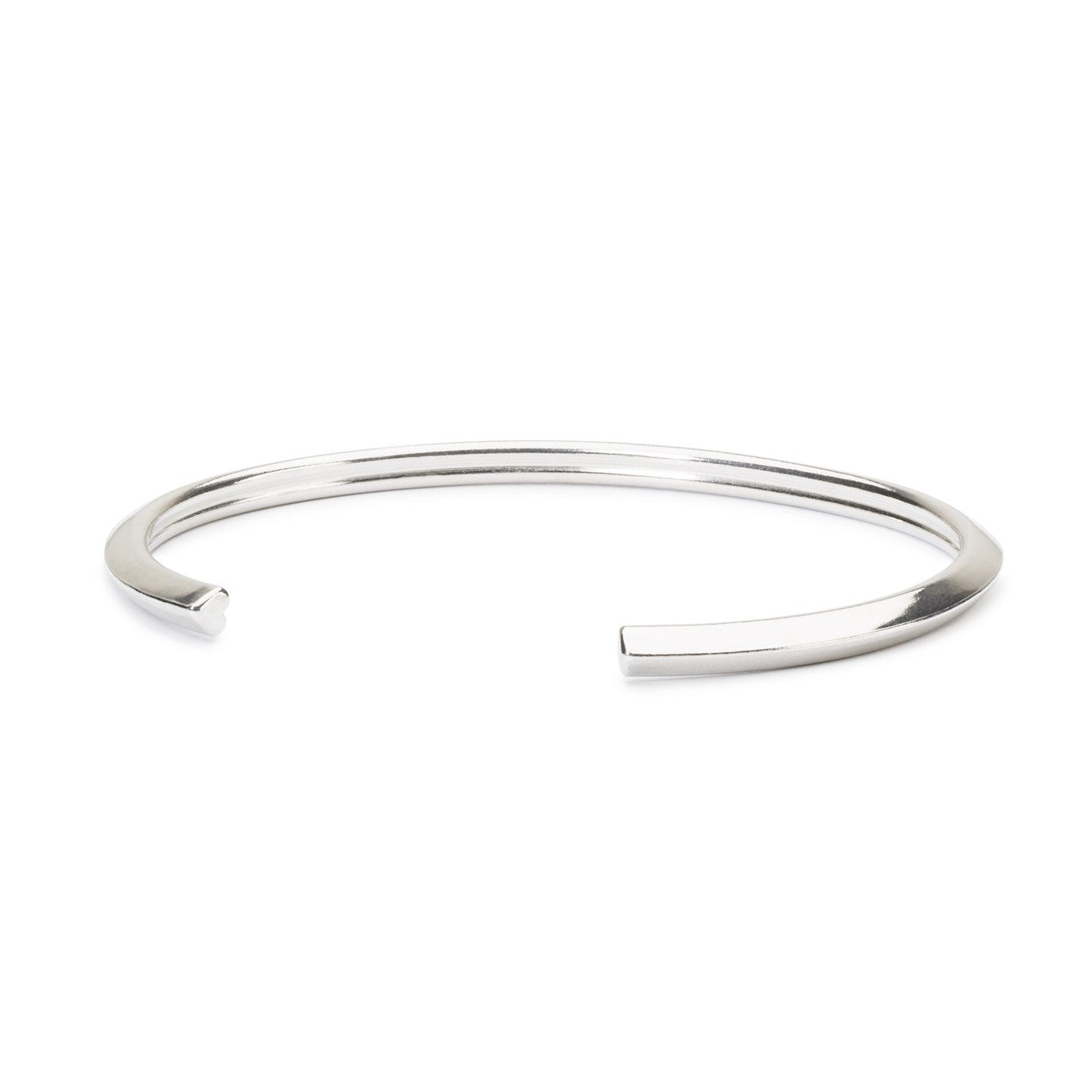 Bransoletka Bangle Serce z 2 x Srebrymi Spacerami