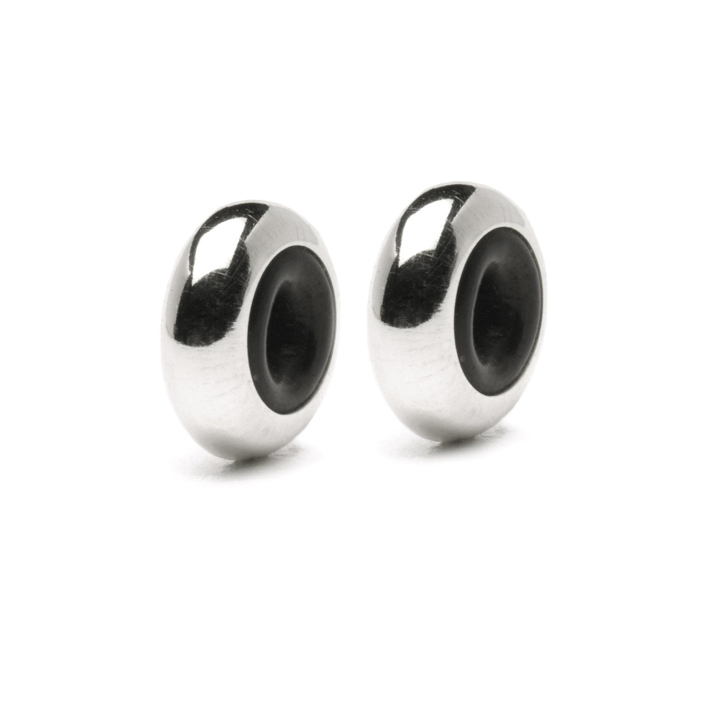 Bransoletka Bangle Serce z 2 x Srebrymi Spacerami