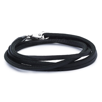 Leather Bracelet Black/Silver
